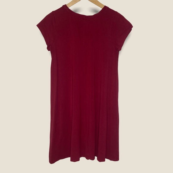 Heart & hips cranberry size large tunic or mini dress with front pocket - Picture 3 of 9